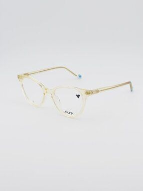 Pure P-6007 740 Eyeglasses Lemon 50mm Cat Eye Frame
